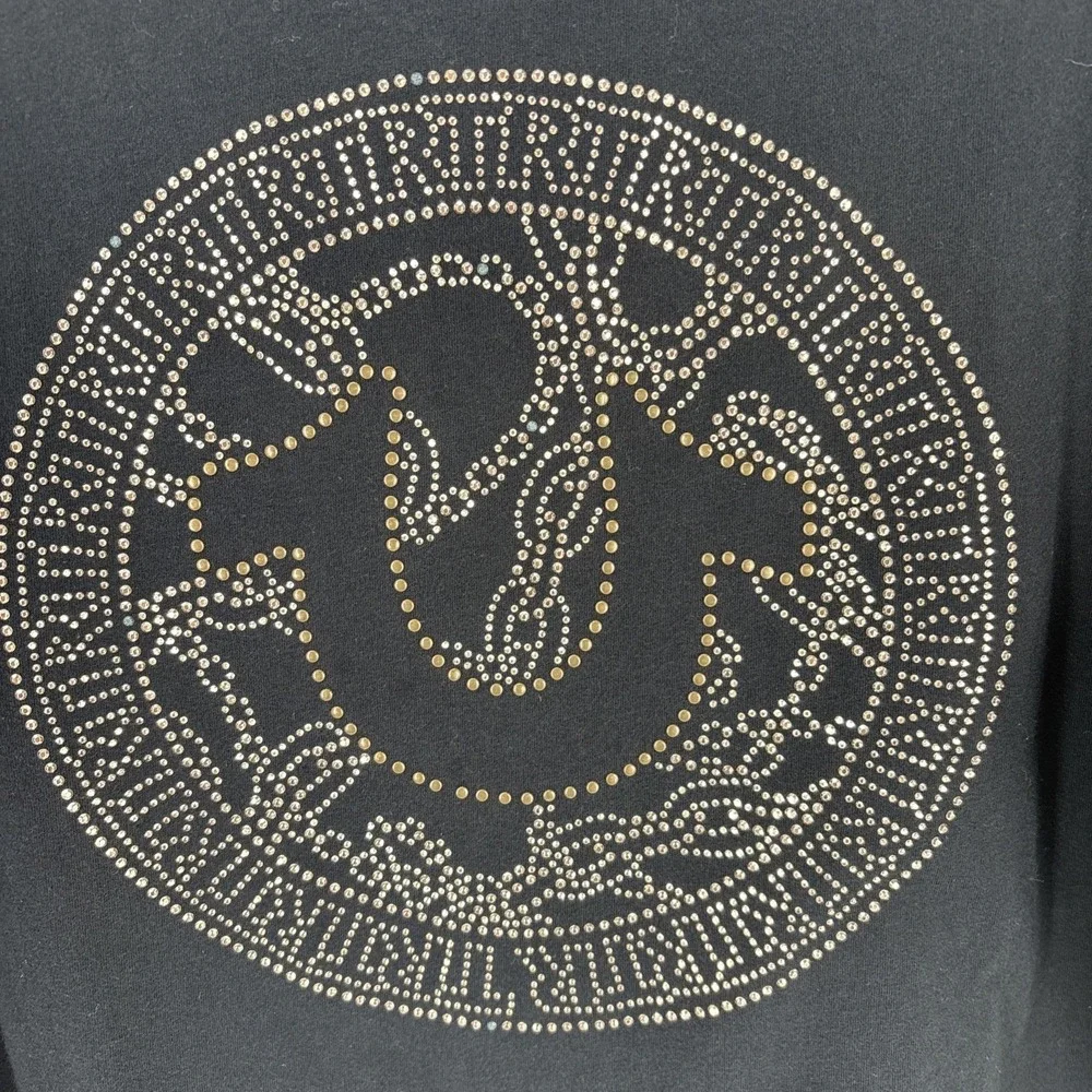 True Religion T-Shirt Mens Size XXXL Studded Horseshoe Logo Cotton Short Sleeve